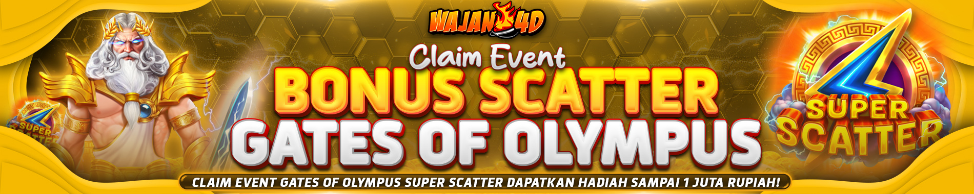 Wajan4d - Claim Bonus Scatter Gates Of Olympus Super Scatter